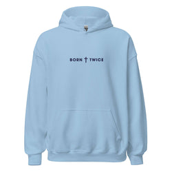 Image of Born Twice Embroidered Hoodie