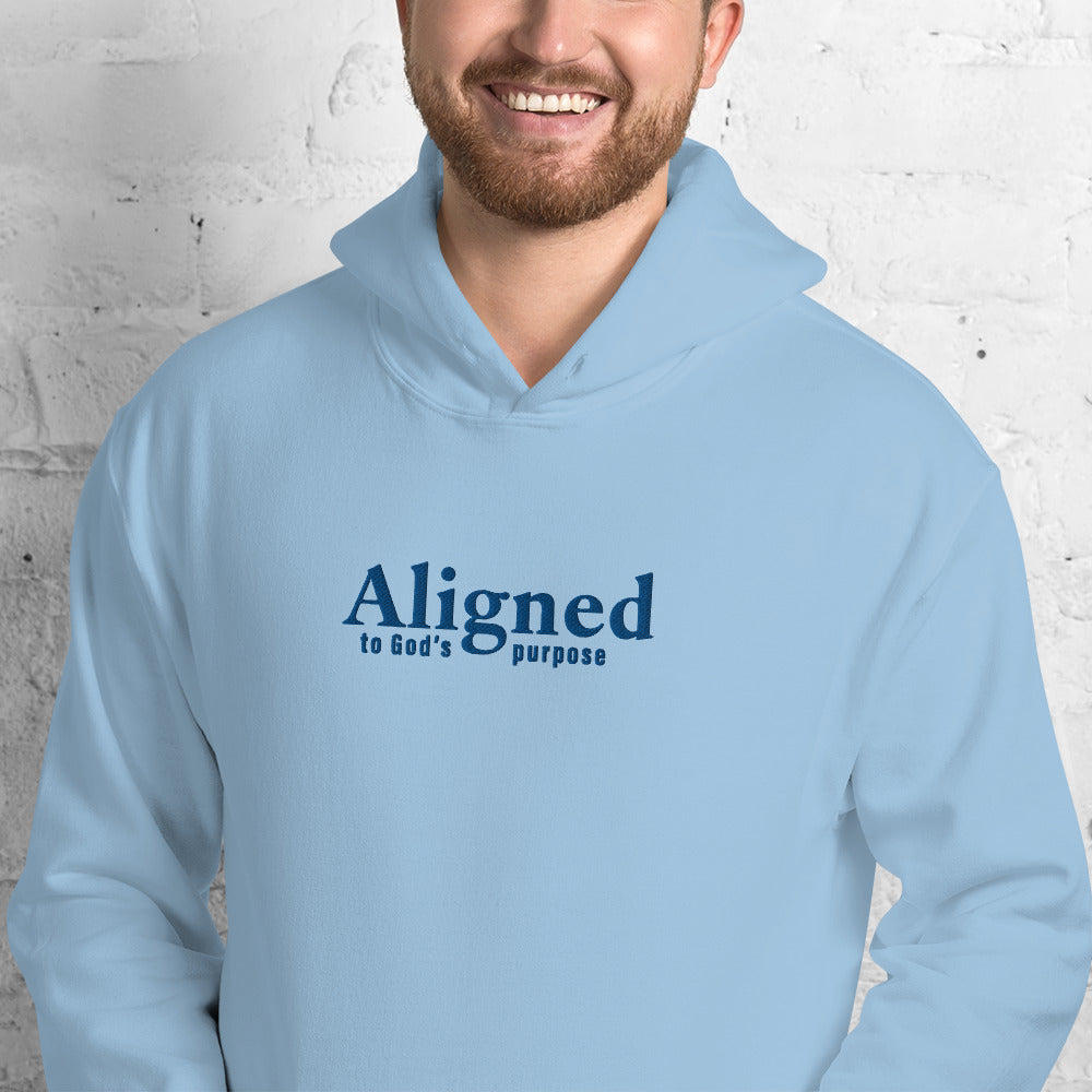 Aligned (to God's Purpose) Embroidered Hoodie