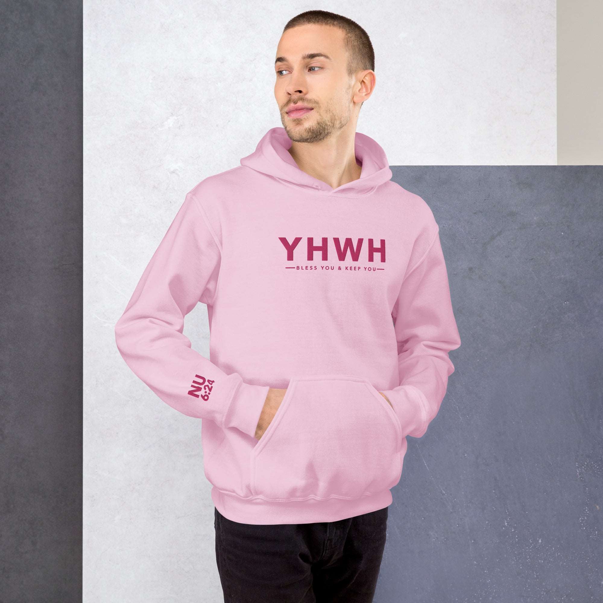 YHWH Bless You and Keep You Embroidered Hoodie