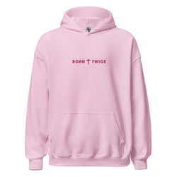 Image of Born Twice Embroidered Hoodie