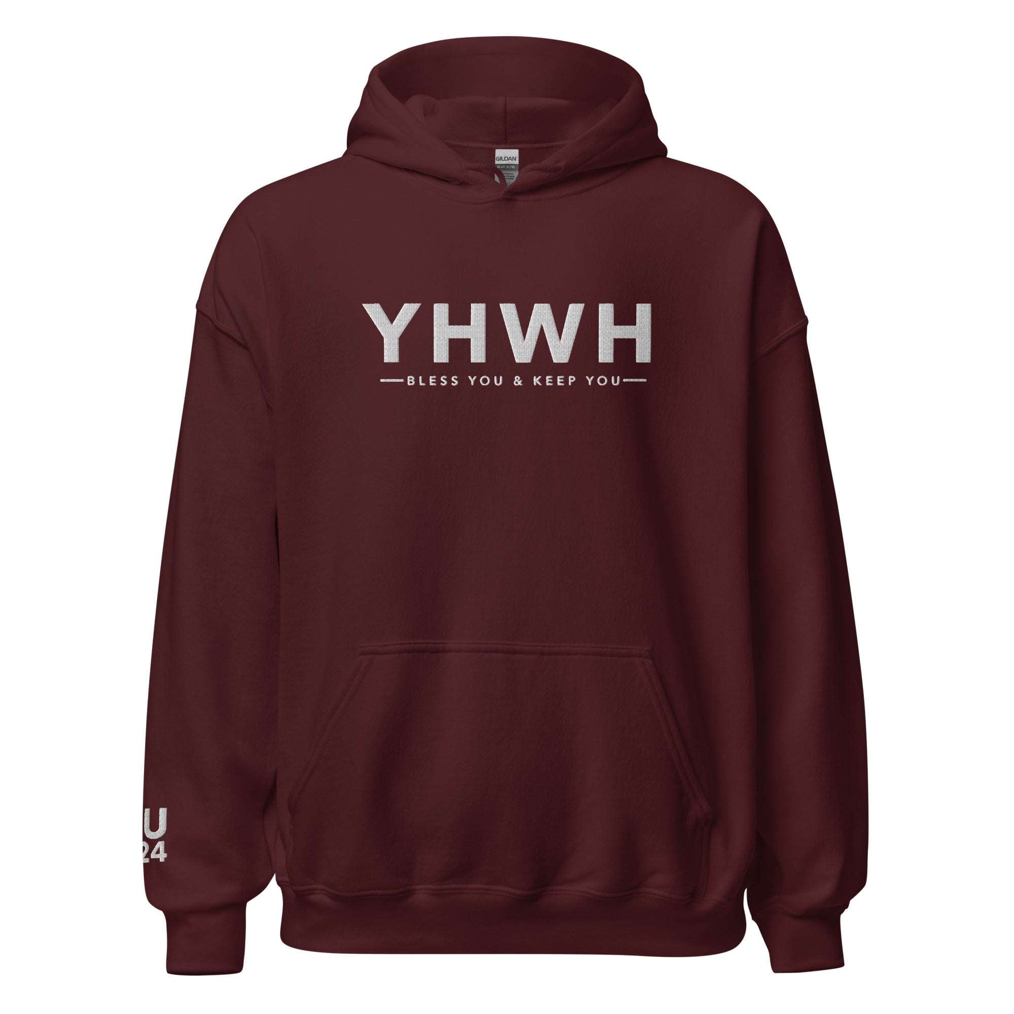 YHWH Bless You and Keep You Embroidered Hoodie