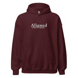 Image of Aligned (to God's Purpose) Embroidered Hoodie