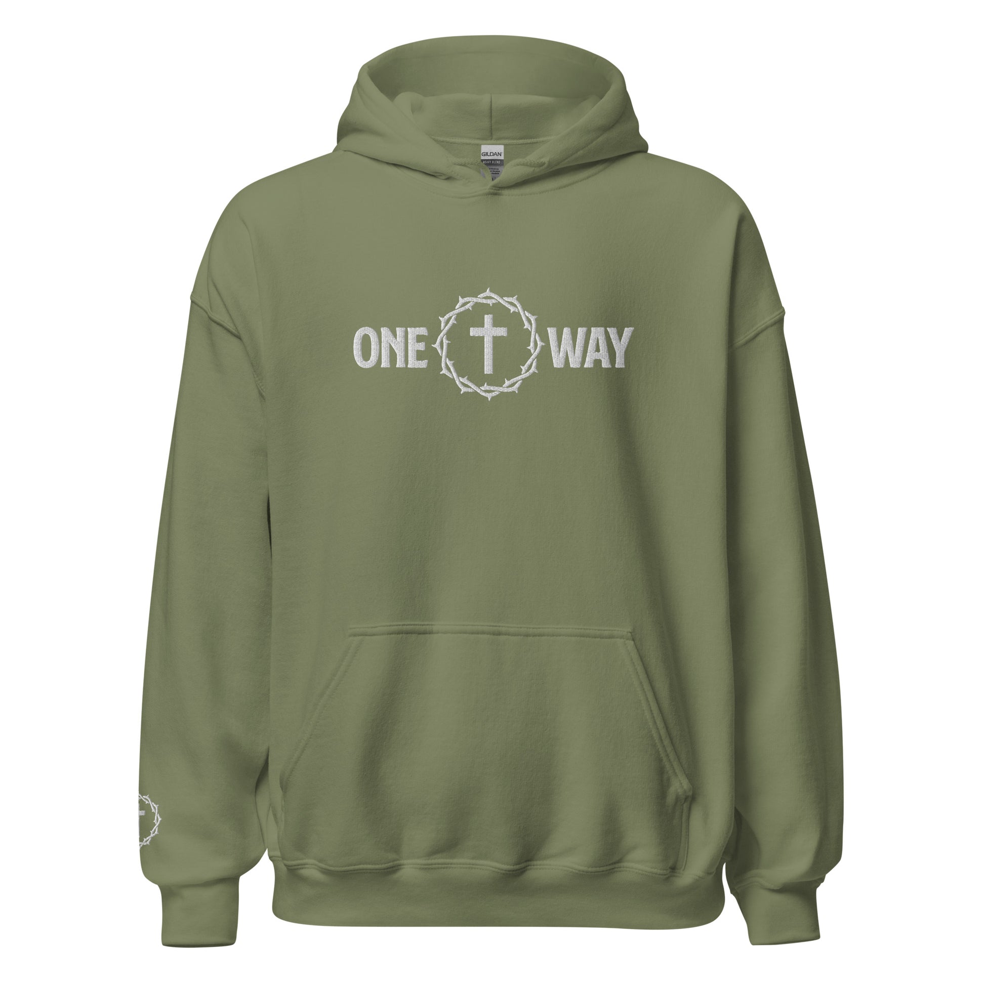 "One Way" Embroidered Hoodie