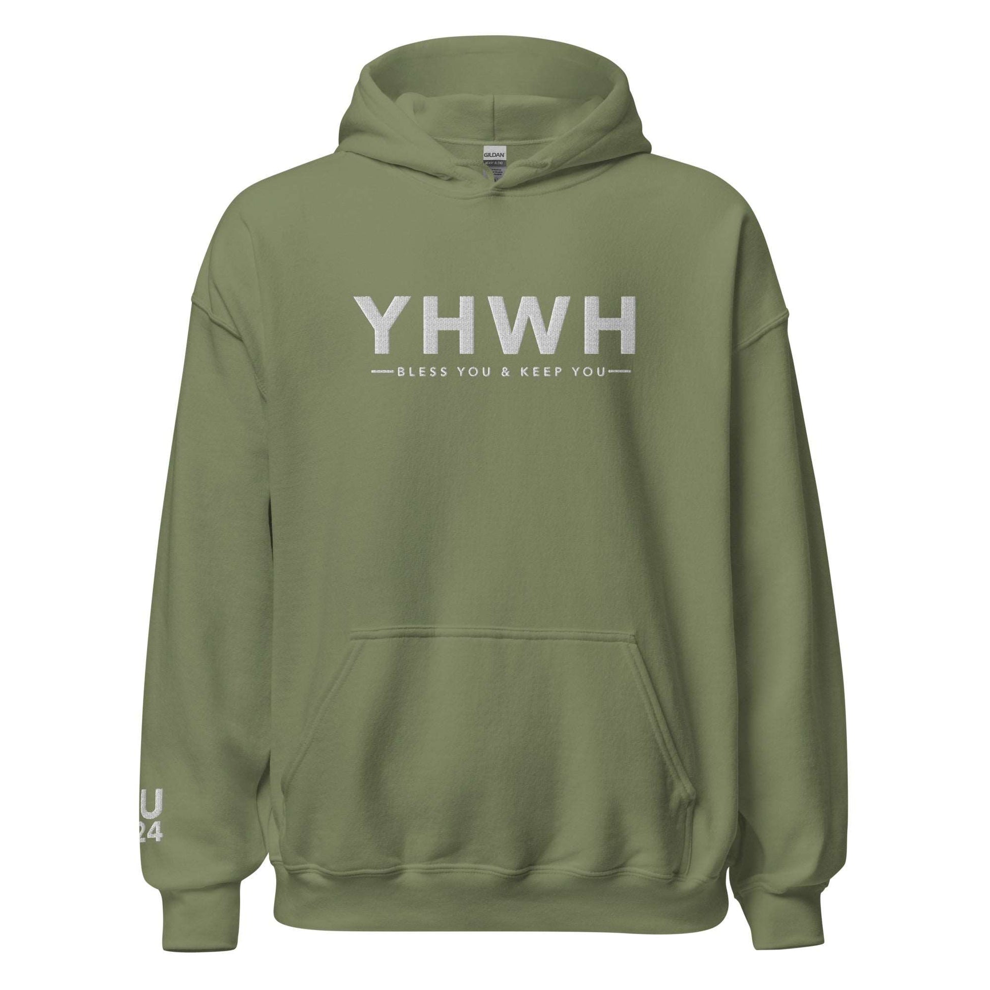 YHWH Bless You and Keep You Embroidered Hoodie