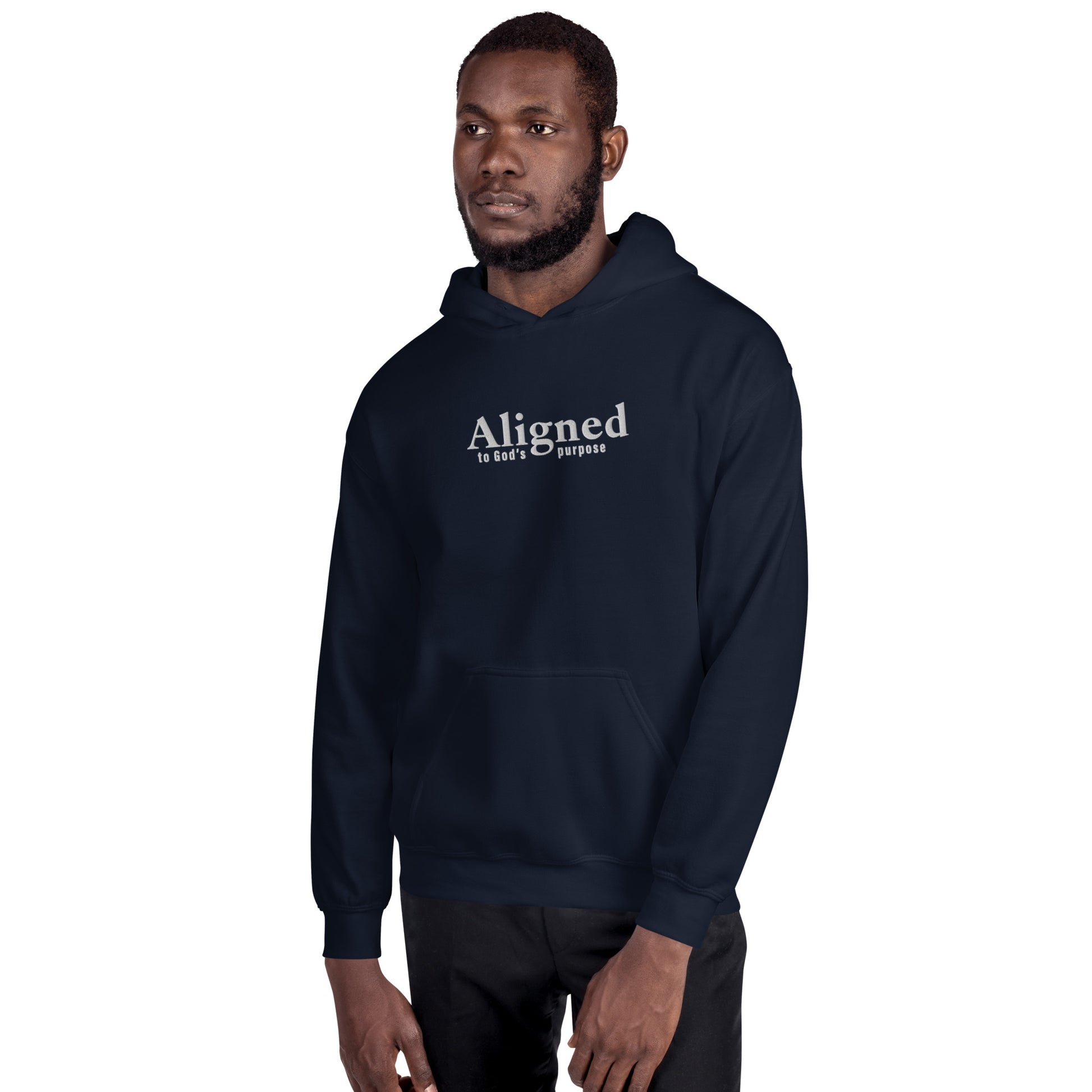 Aligned (to God's Purpose) Embroidered Hoodie