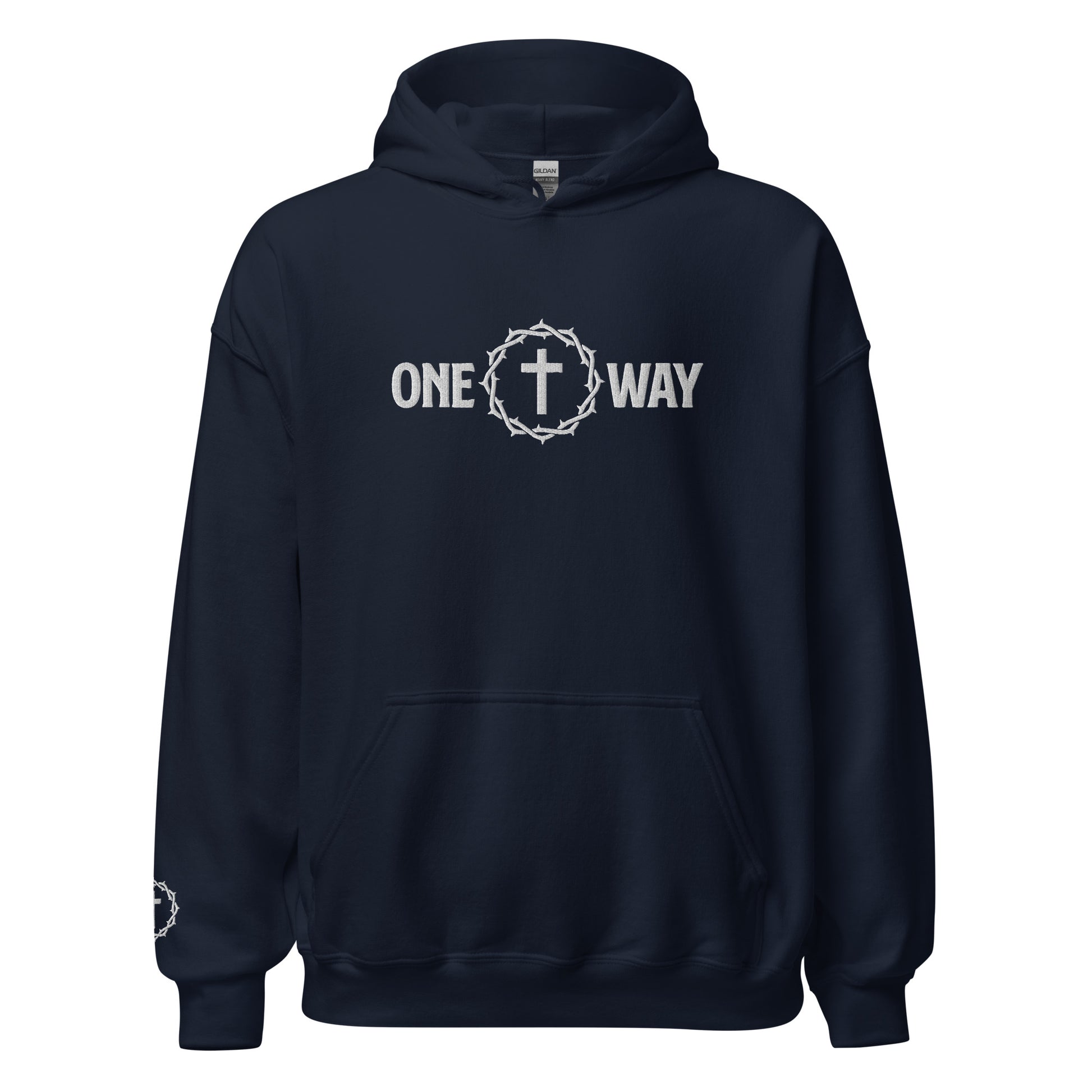 "One Way" Embroidered Hoodie