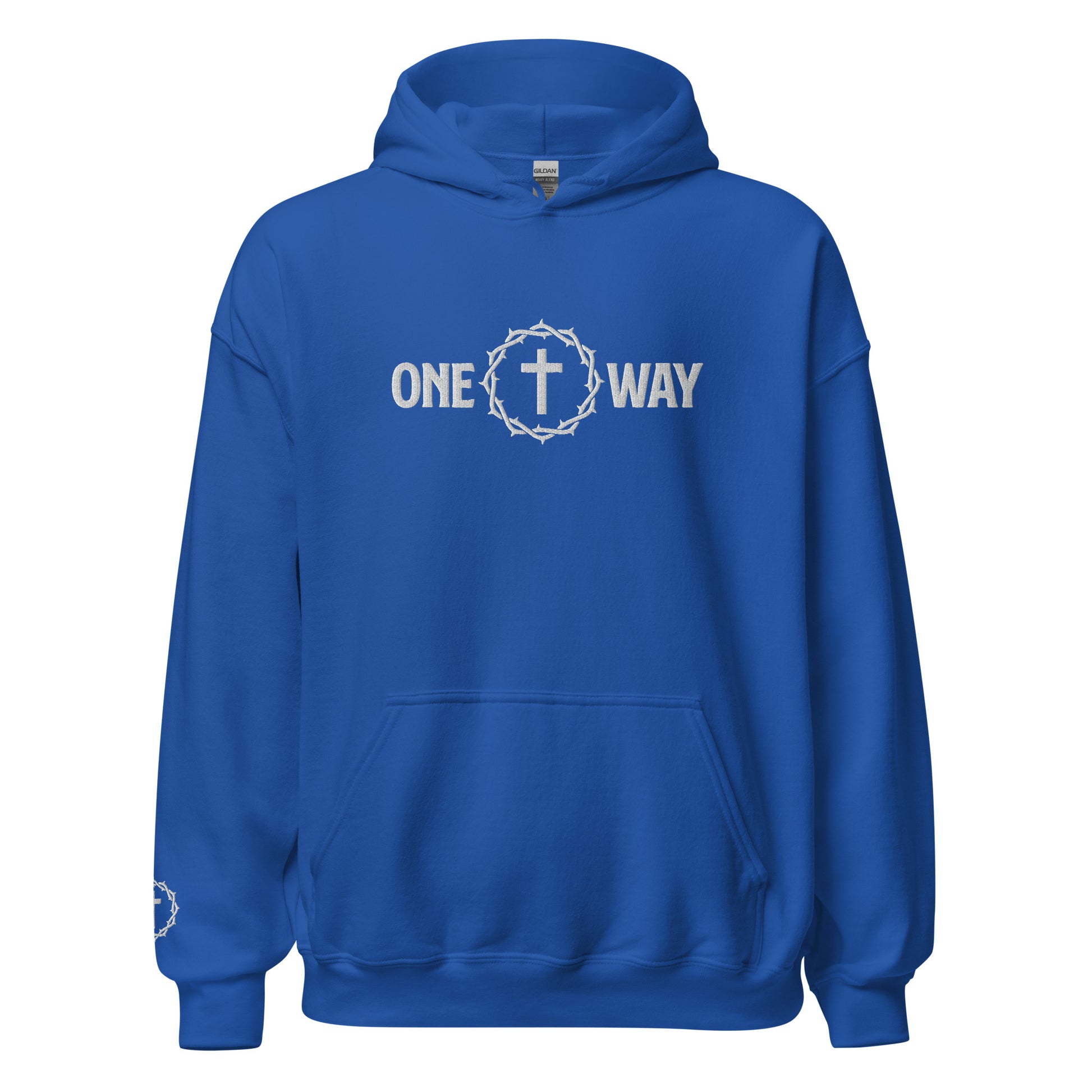 "One Way" Embroidered Hoodie