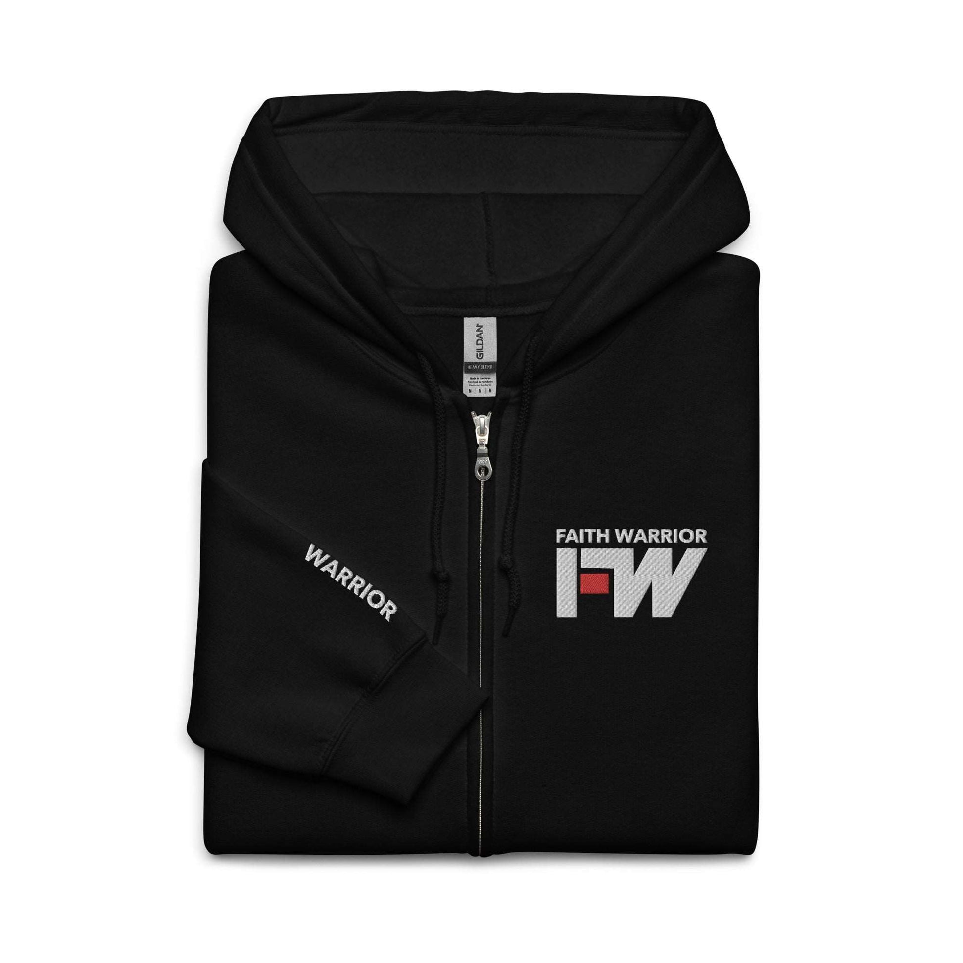 Faith Warrior Embroidered Zip Hoodie