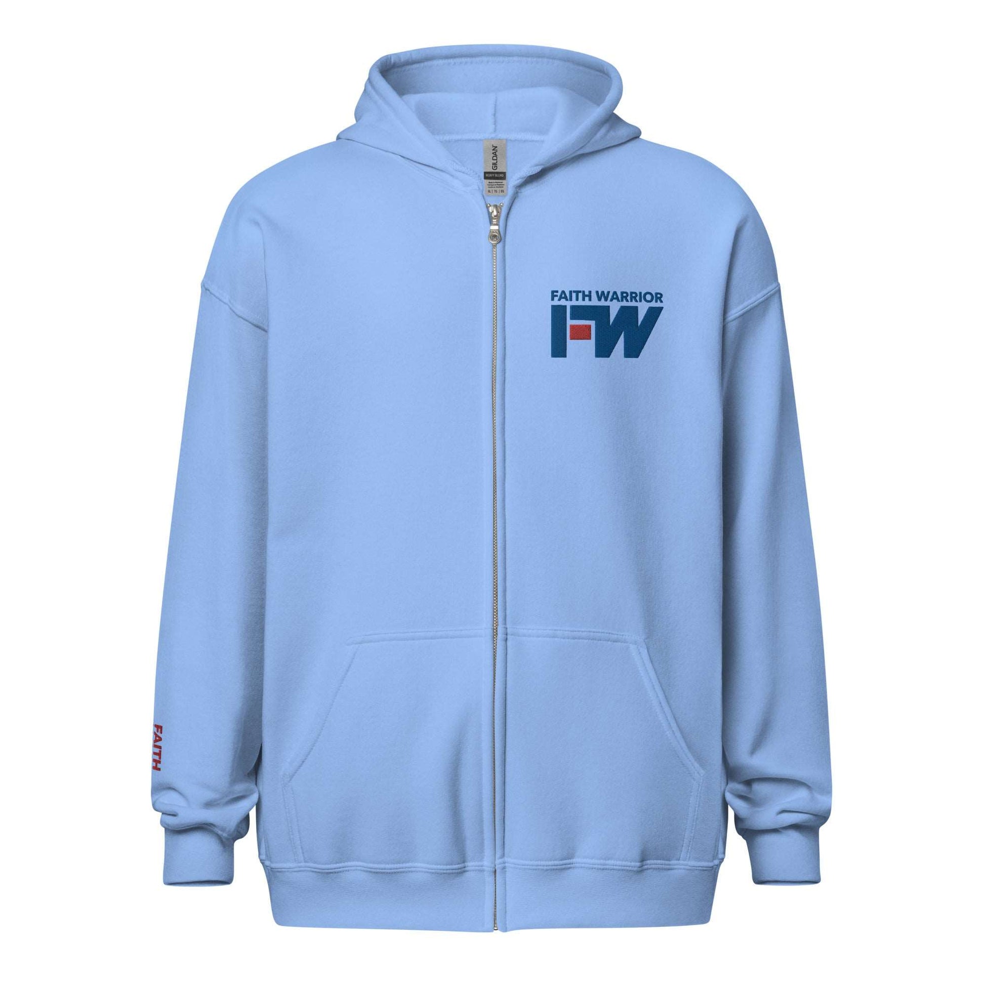 Faith Warrior Embroidered Zip Hoodie