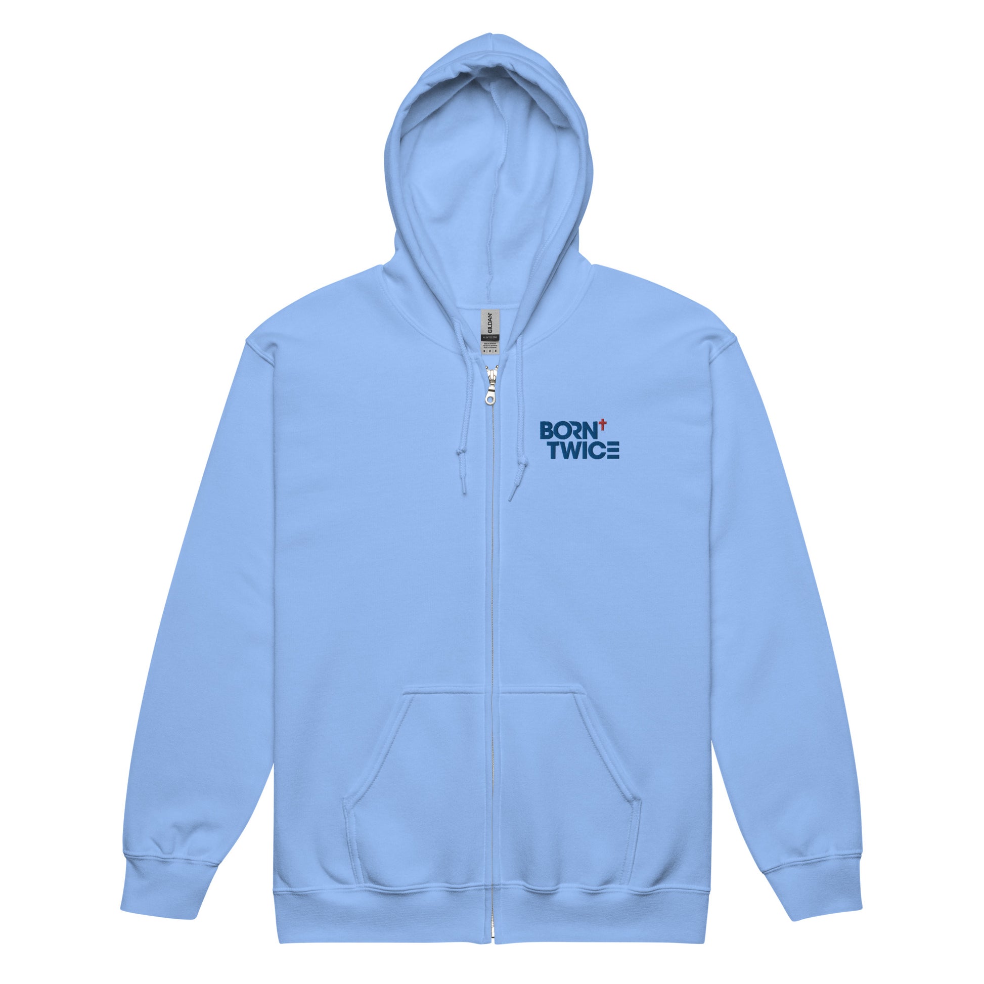 Born Twice "Descriptive Edition" Embroidered Zip Hoodie