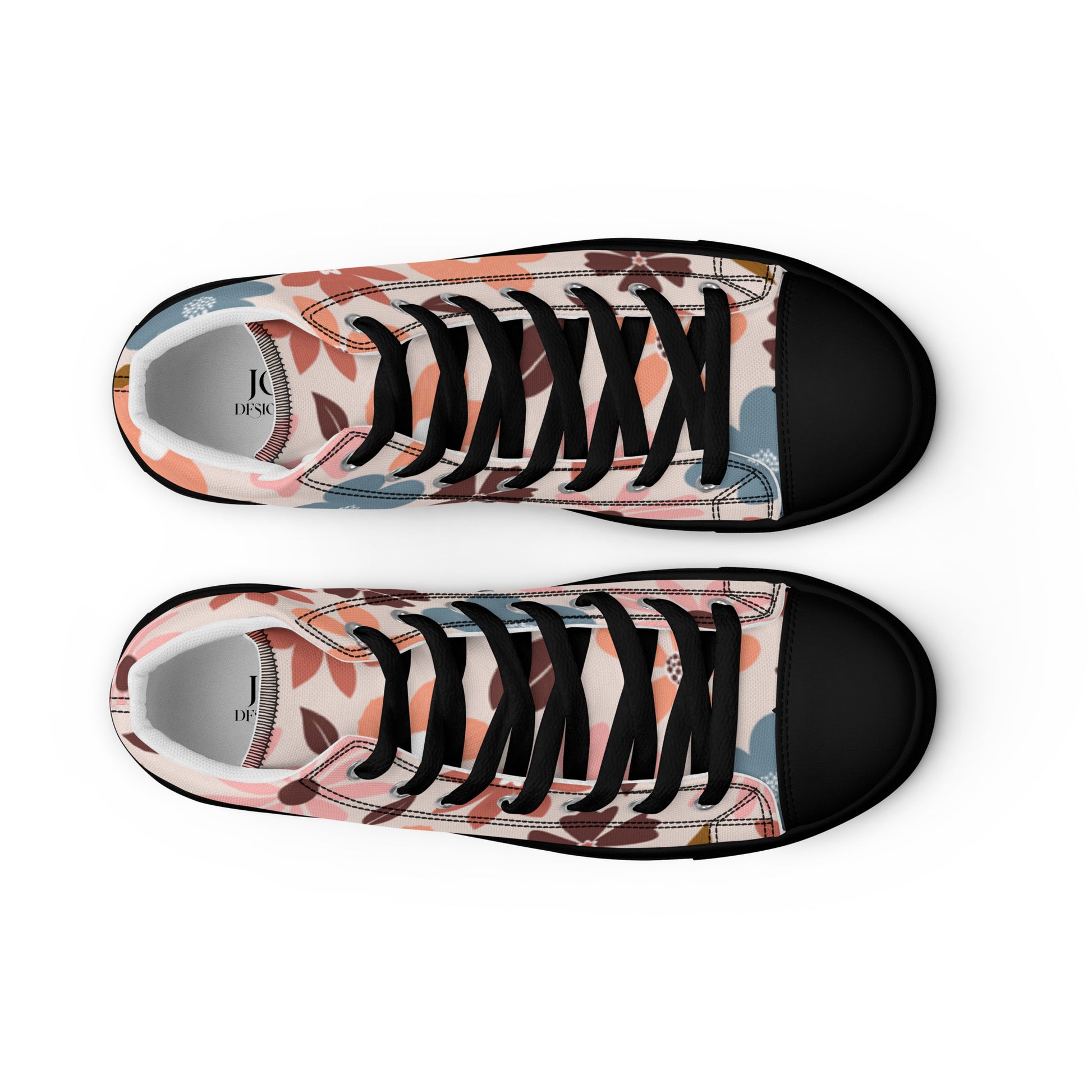 "Flowery Scene" Women’s High Top Canvas