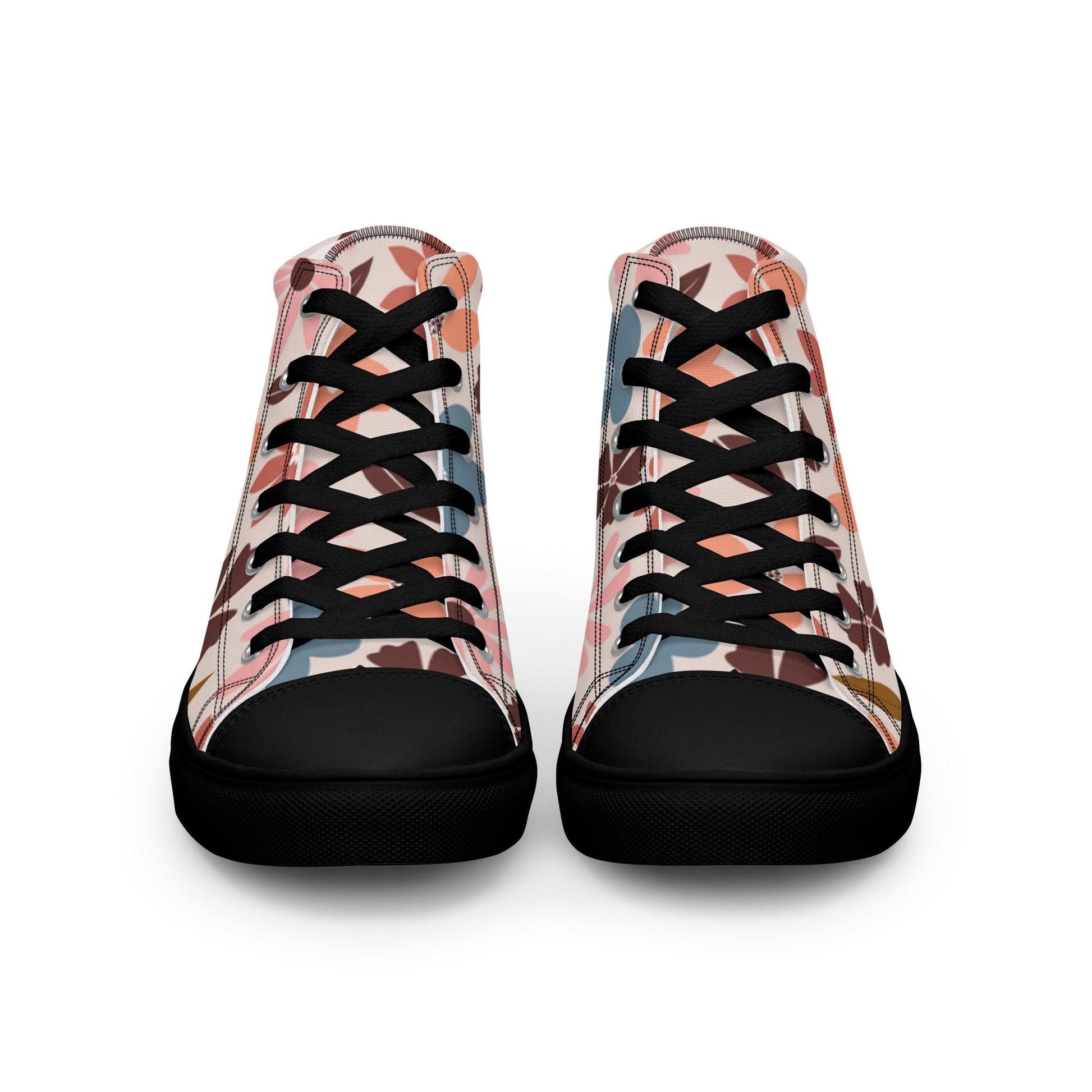 "Flowery Scene" Women’s High Top Canvas