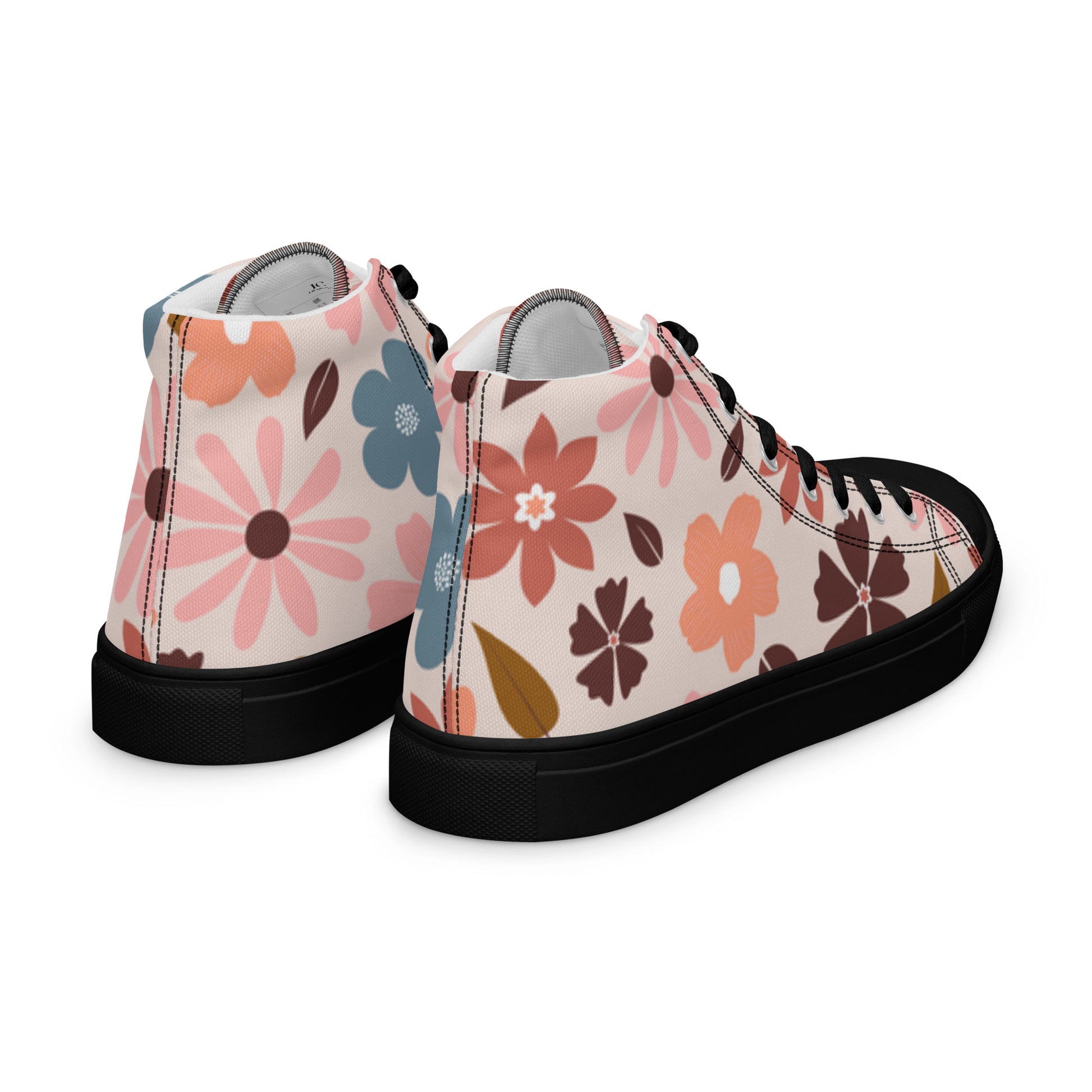 "Flowery Scene" Women’s High Top Canvas