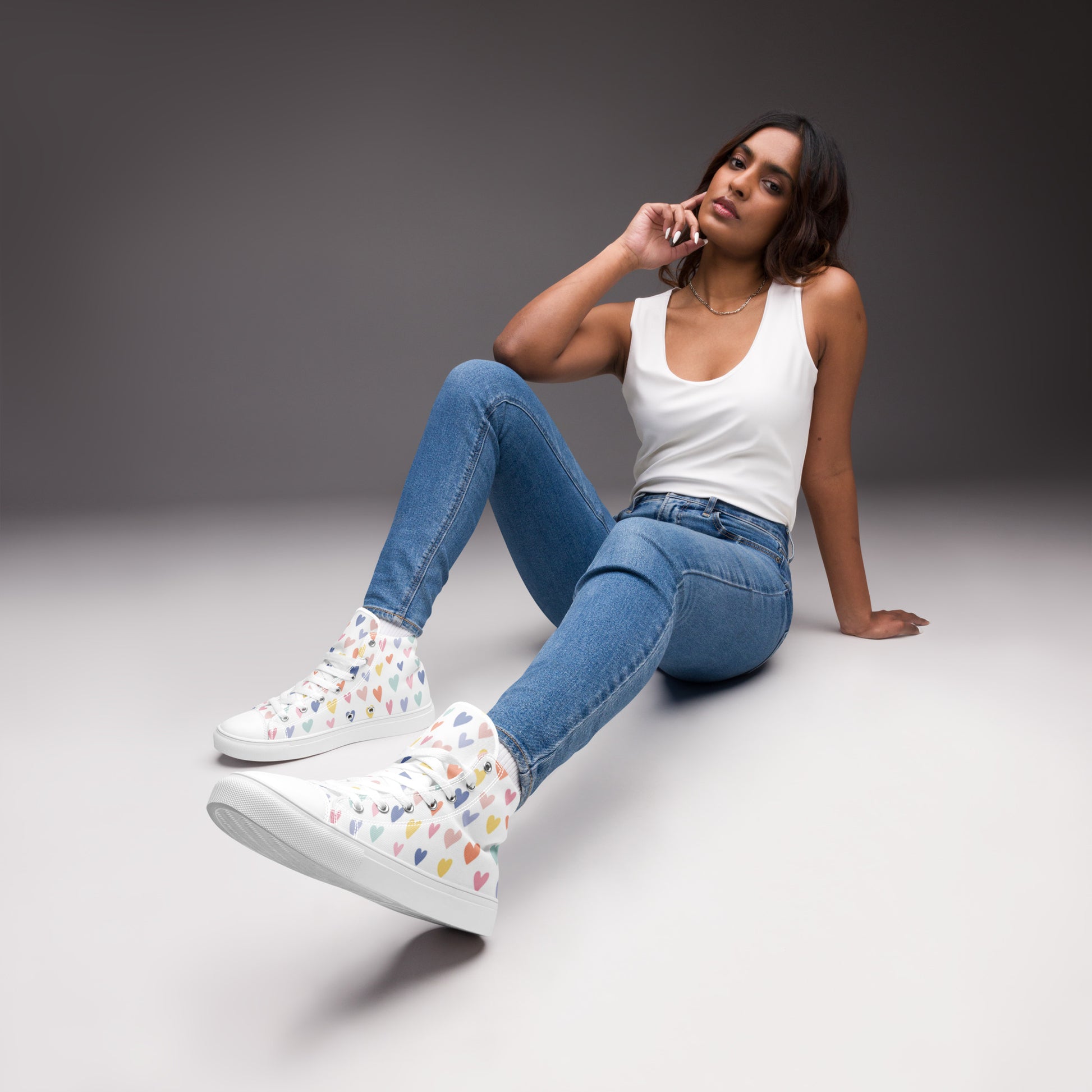 " Heartfelt" Women’s High Top Canvas