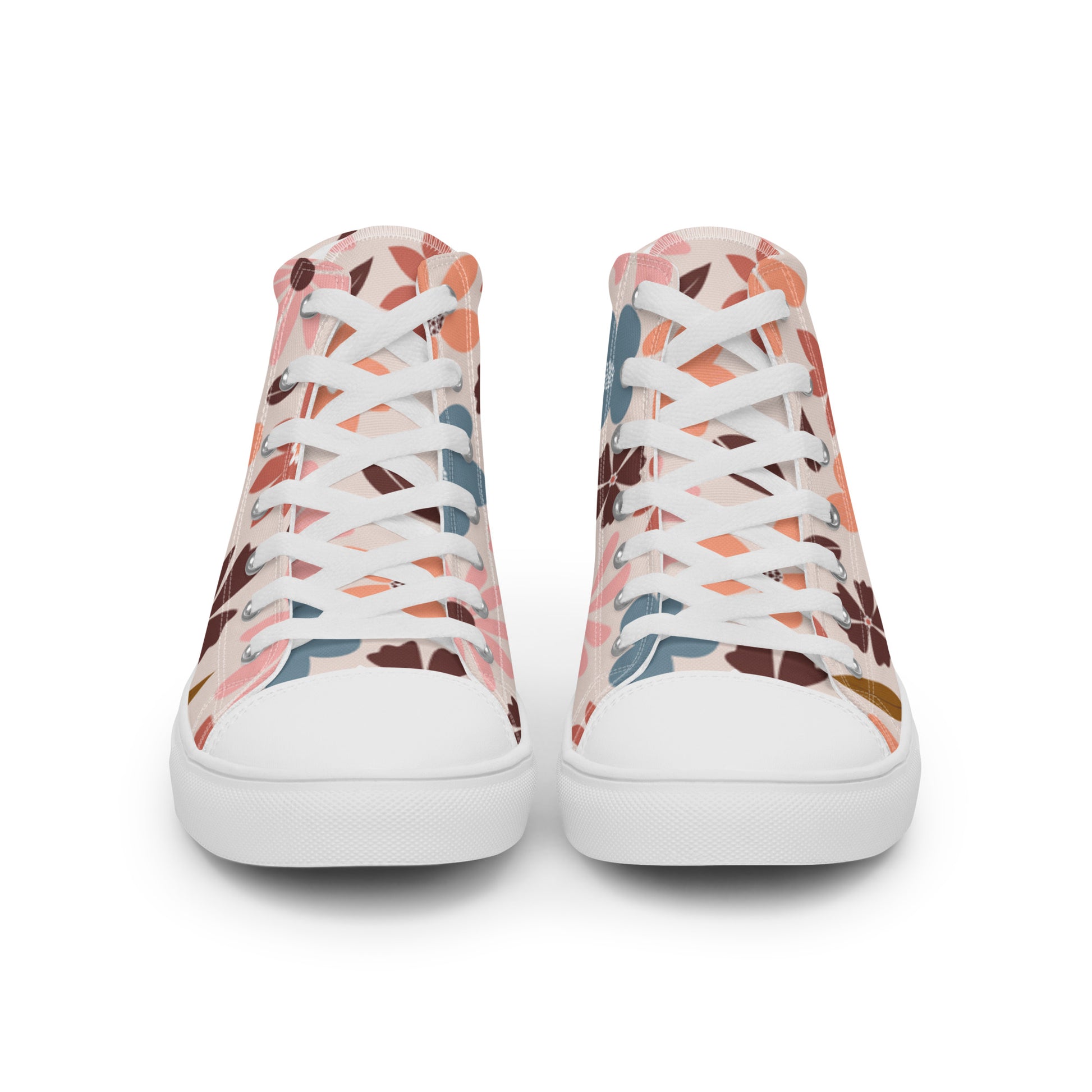 "Flowery Scene" Women’s High Top Canvas