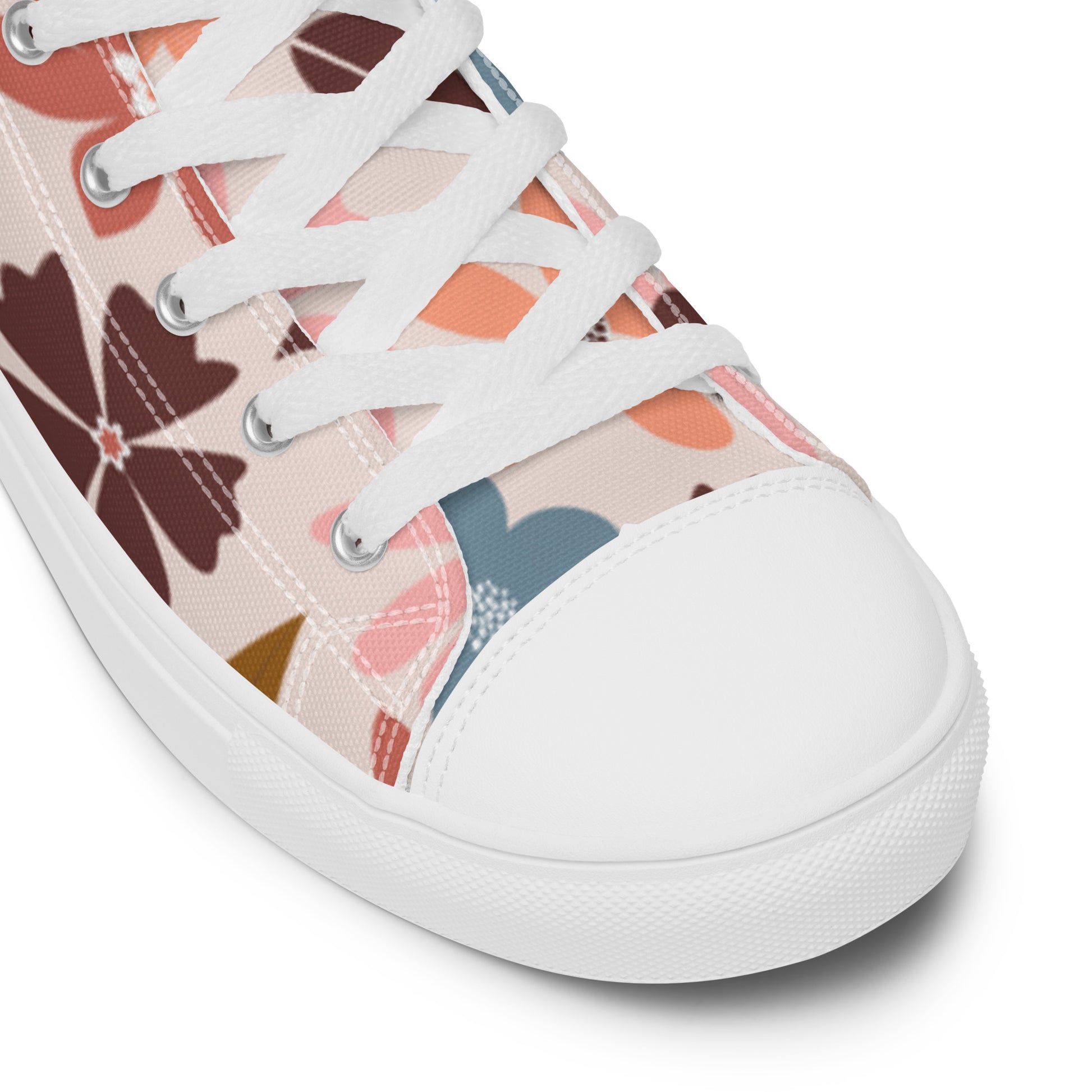 "Flowery Scene" Women’s High Top Canvas