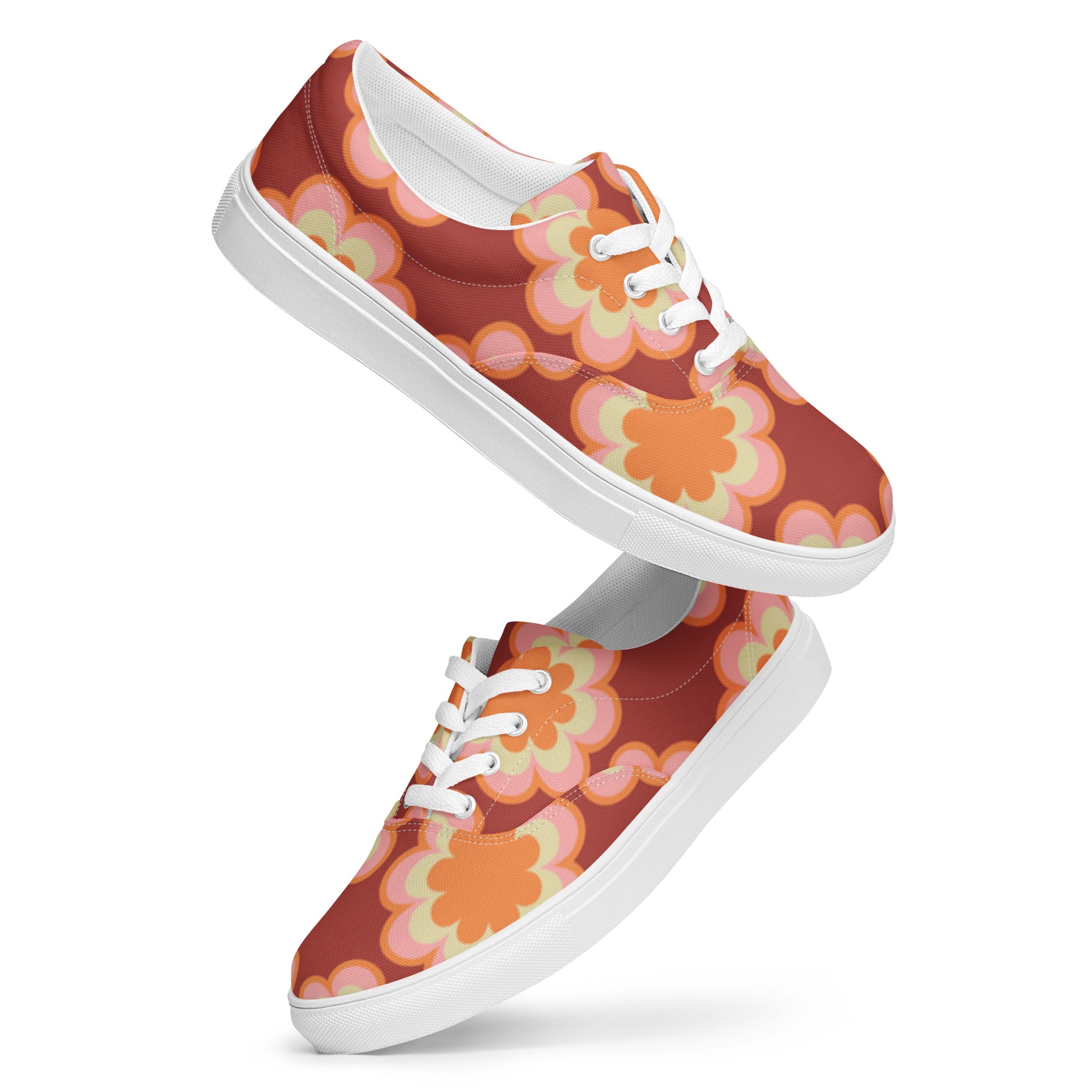 "Oh The Roses..." Women’s Lace-up Canvas