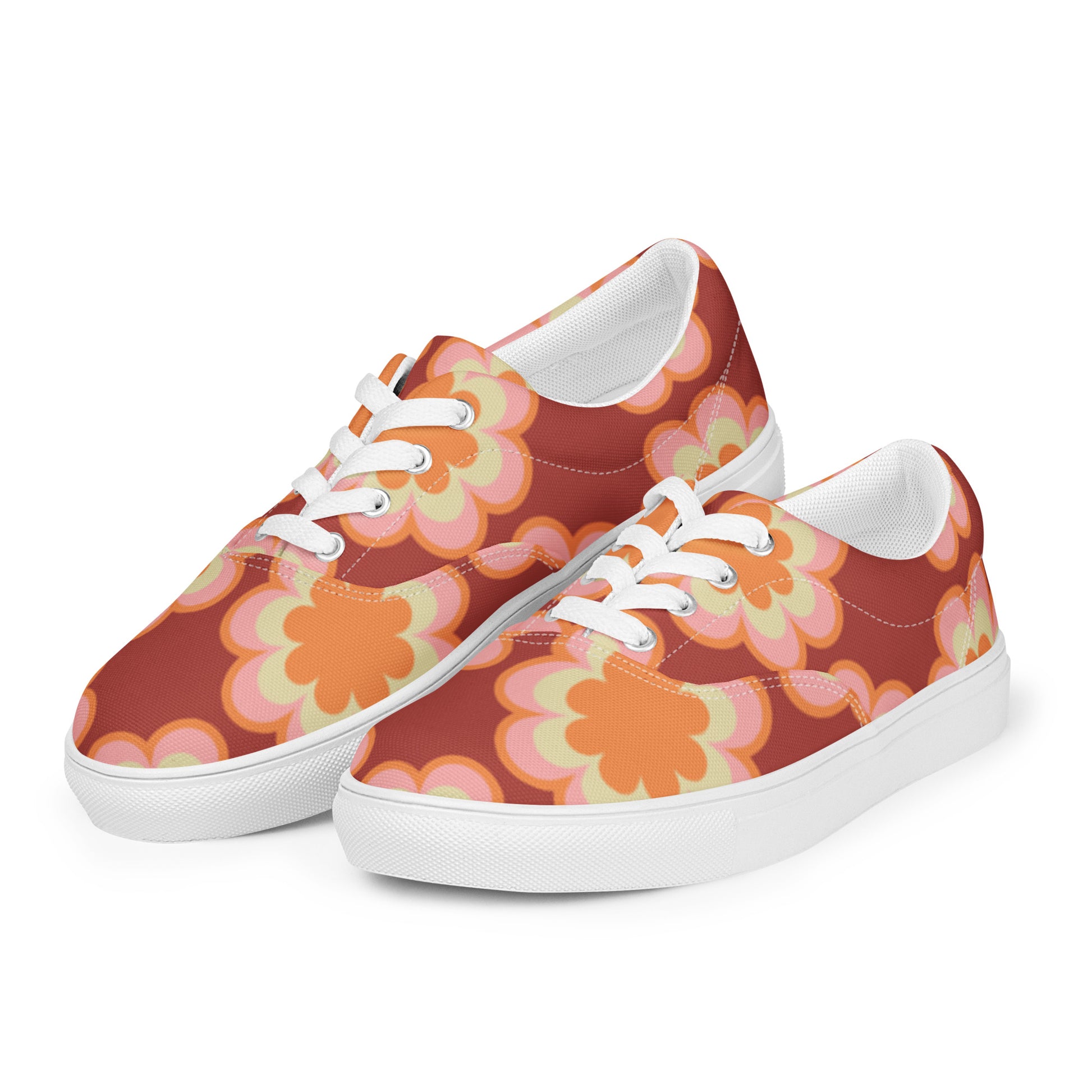 "Oh The Roses..." Women’s Lace-up Canvas