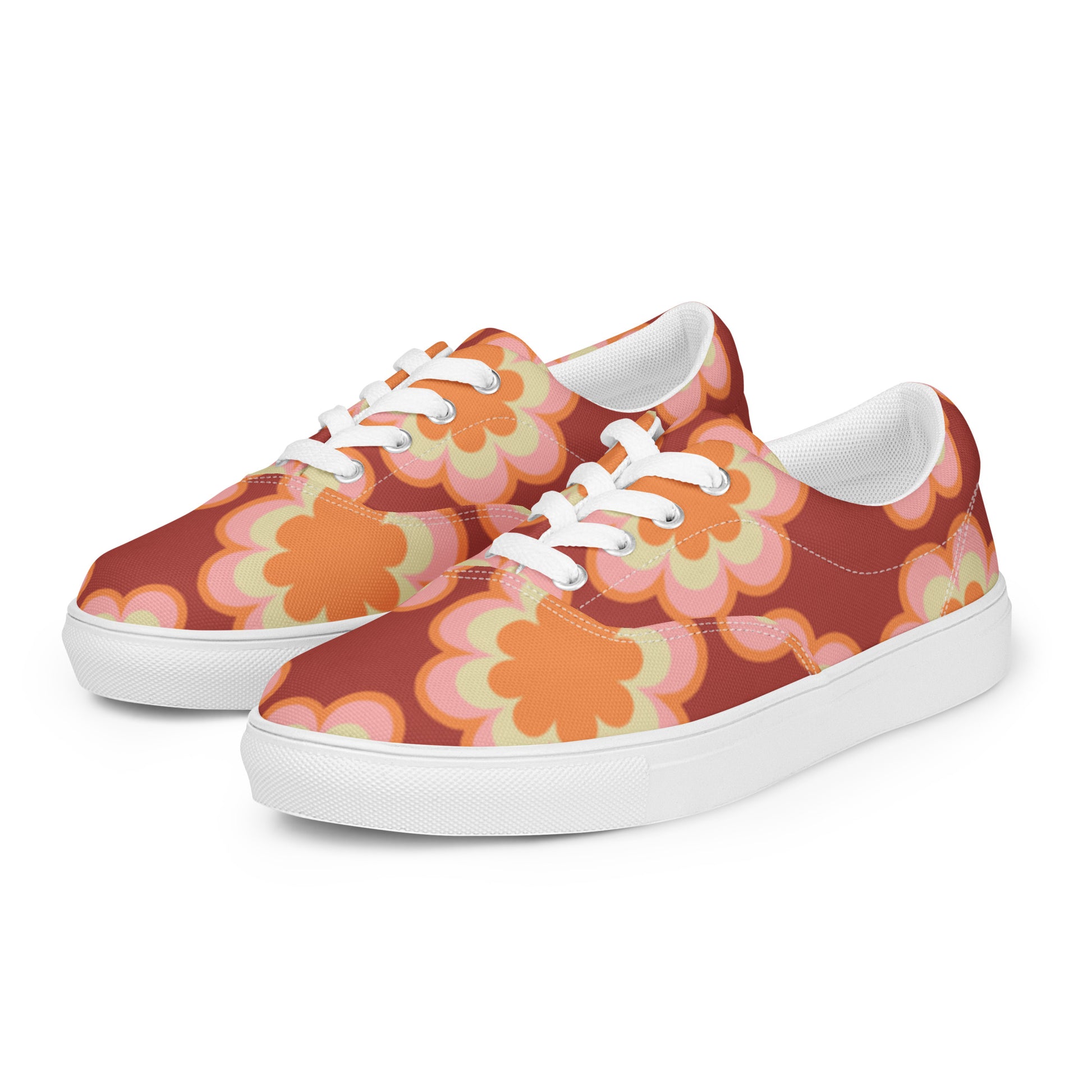 "Oh The Roses..." Women’s Lace-up Canvas