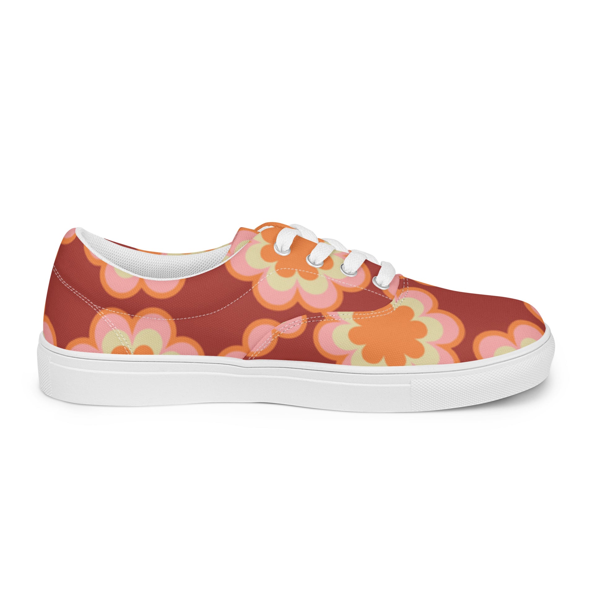 "Oh The Roses..." Women’s Lace-up Canvas