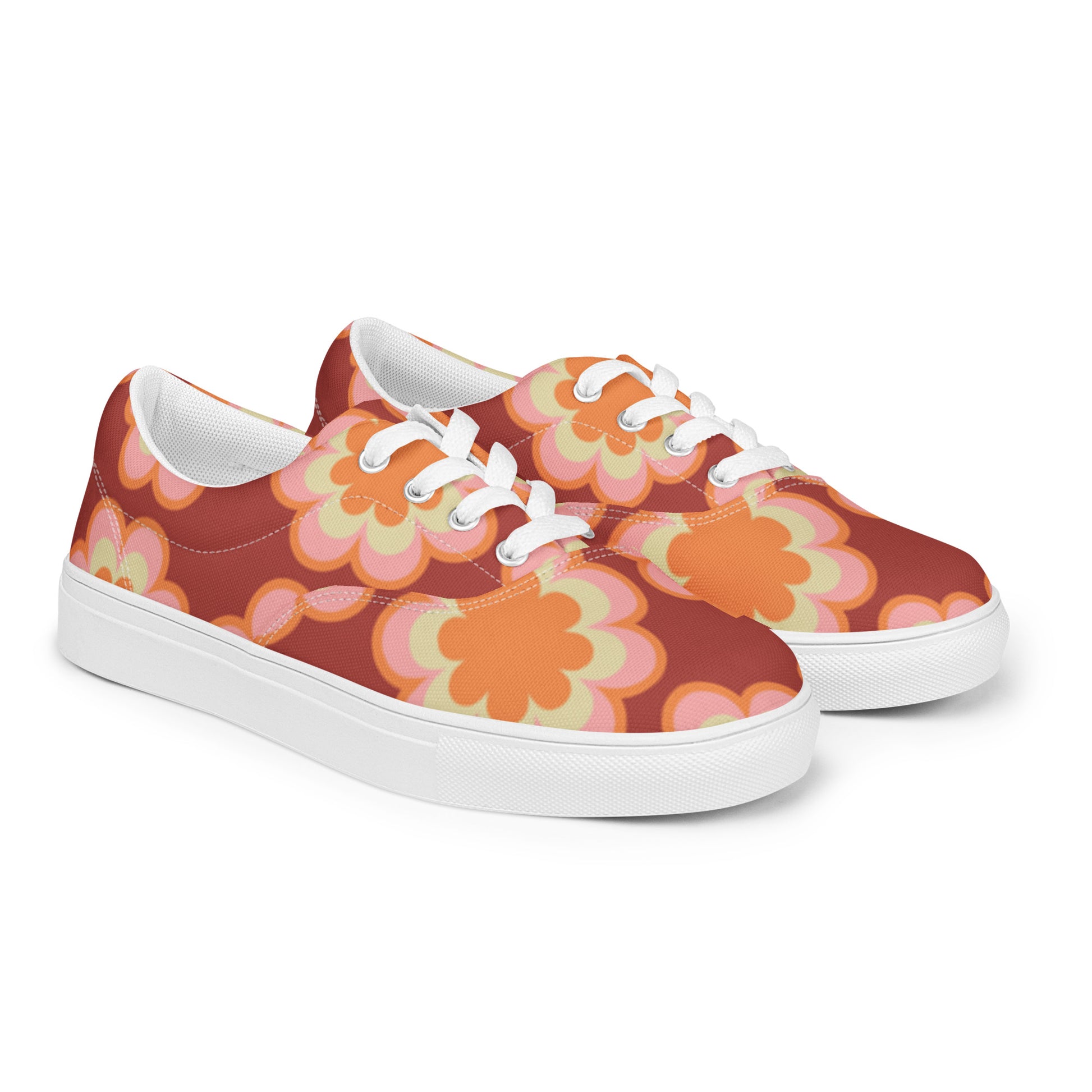 "Oh The Roses..." Women’s Lace-up Canvas