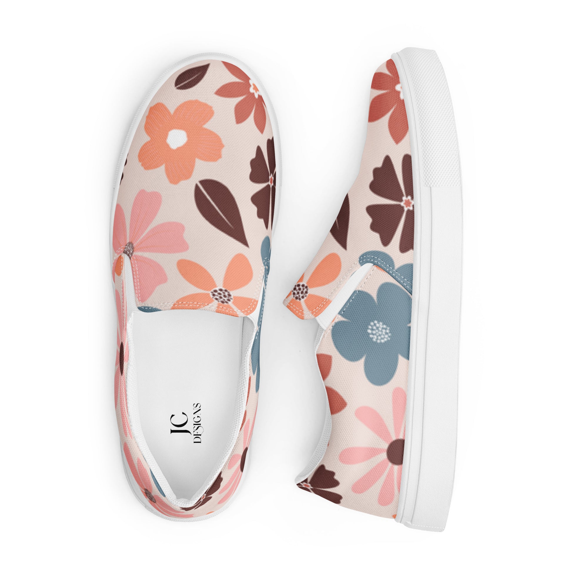 "Flowery Scene" Women’s Slip-On Canvas