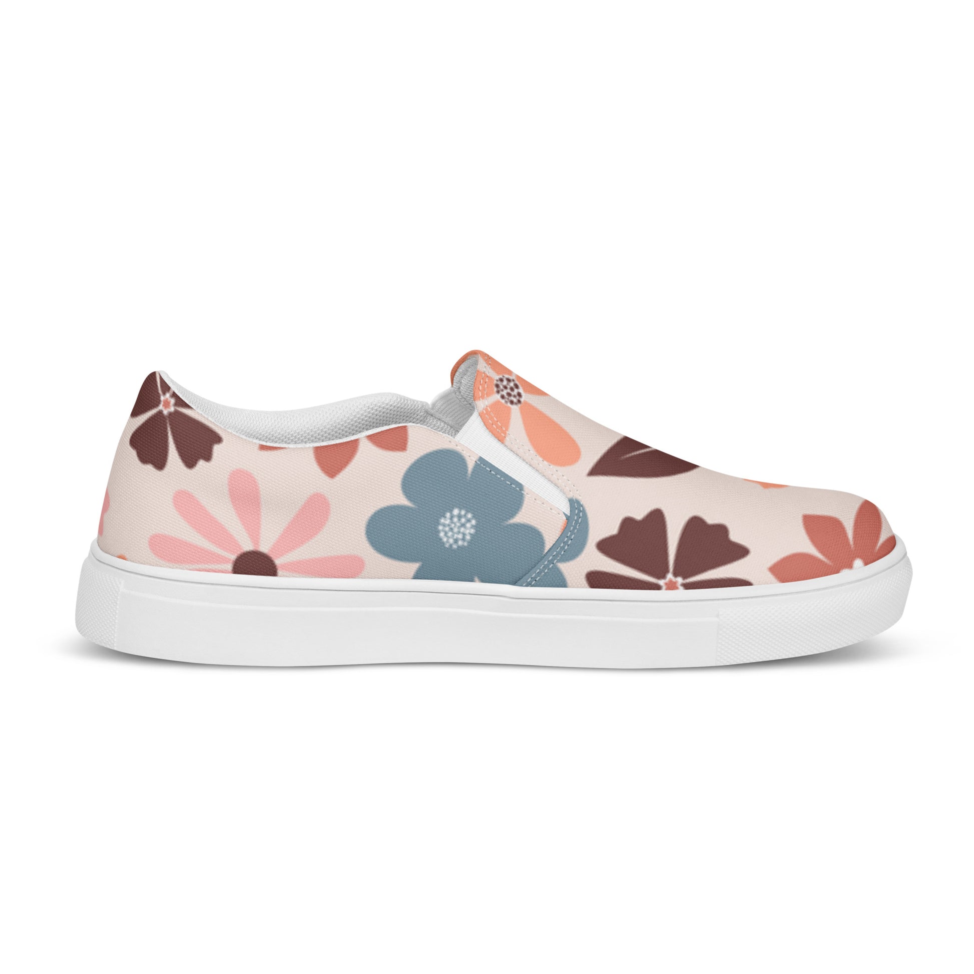 "Flowery Scene" Women’s Slip-On Canvas