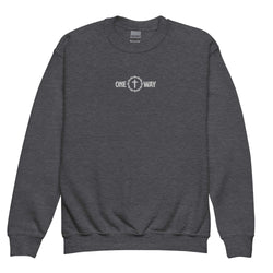 Image of One Way Embroidered Youth Sweatshirt