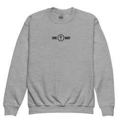 Image of One Way Embroidered Youth Sweatshirt