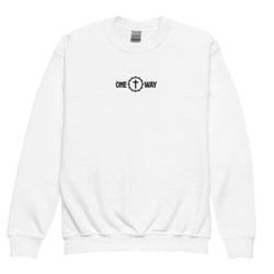 Image of One Way Embroidered Youth Sweatshirt